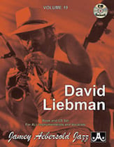 Jamey Aebersold Jazz #19 DAVID LIEBMAN Book with Online Audio cover